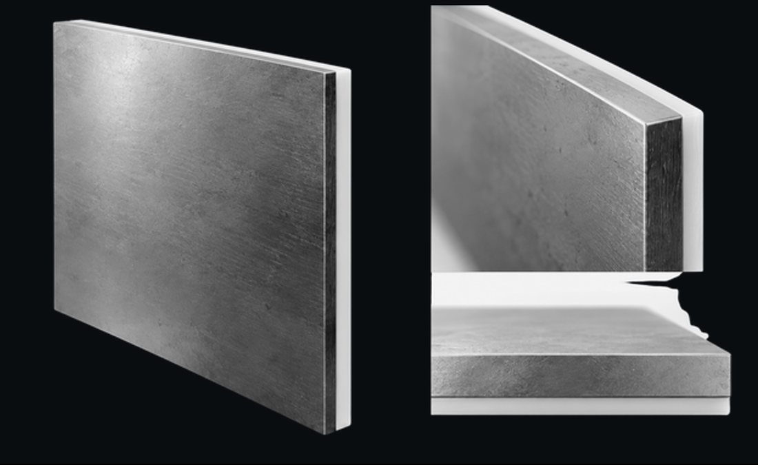 Armour steel and UHMWPE composite protection panel